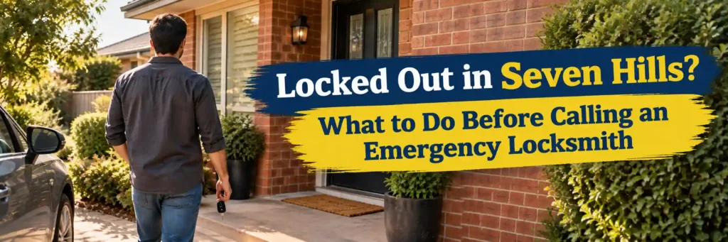 Locked out in Seven Hills before calling an emergency locksmith